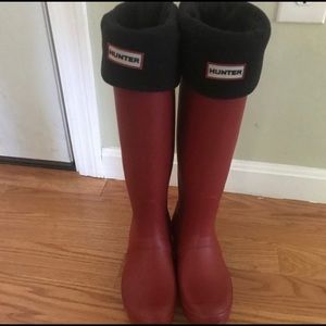 Tall Red HUNTER Boots